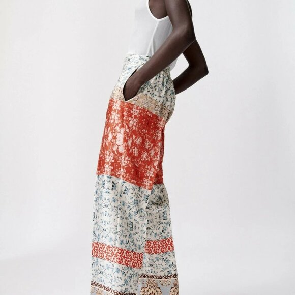 Zara Flowy Floral Print Pant - S - NWT - Picture 4 of 6